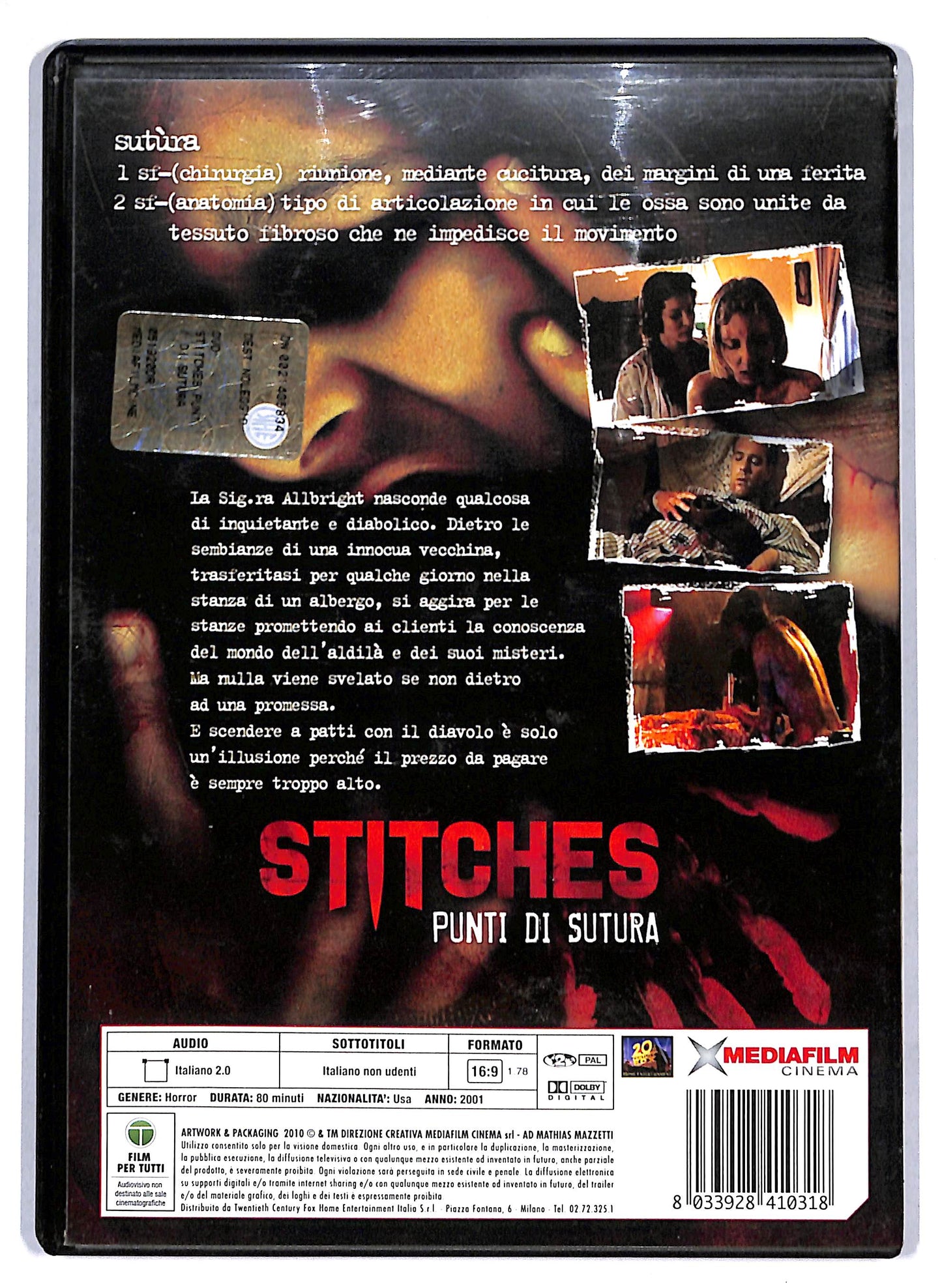 EBOND Stitches - Punti di sutura NOLEGGIO DVD DB811166