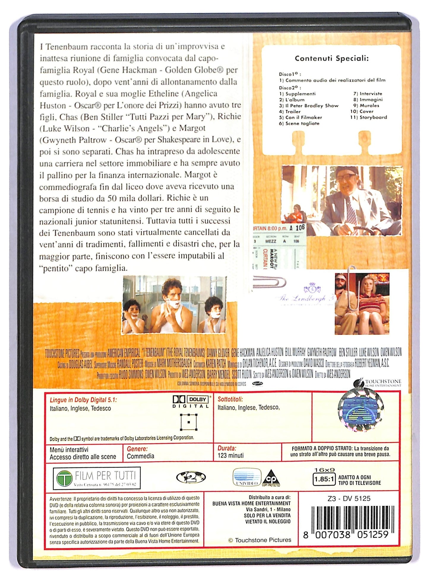 EBOND I Tenenbaum (2 dischi) COLLECTOR'S EDITION DVD DB811309