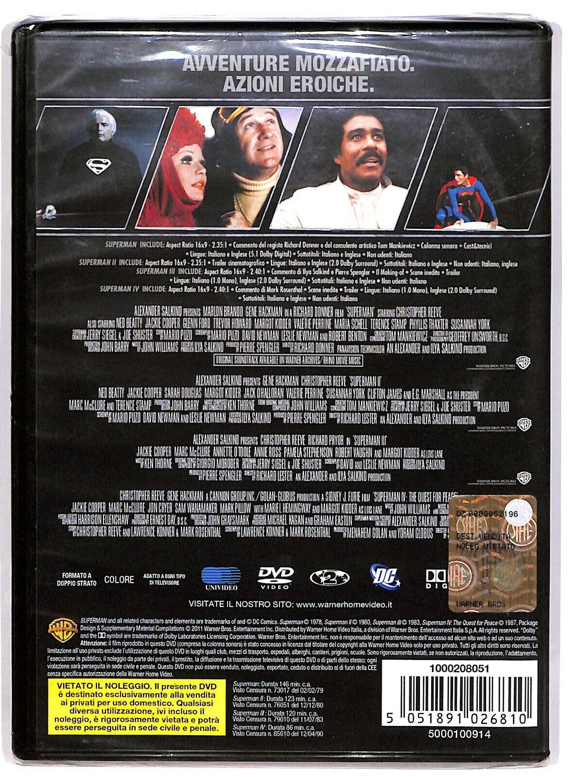 EBOND 4 Grandi Film Superman (4) DVD DB811310