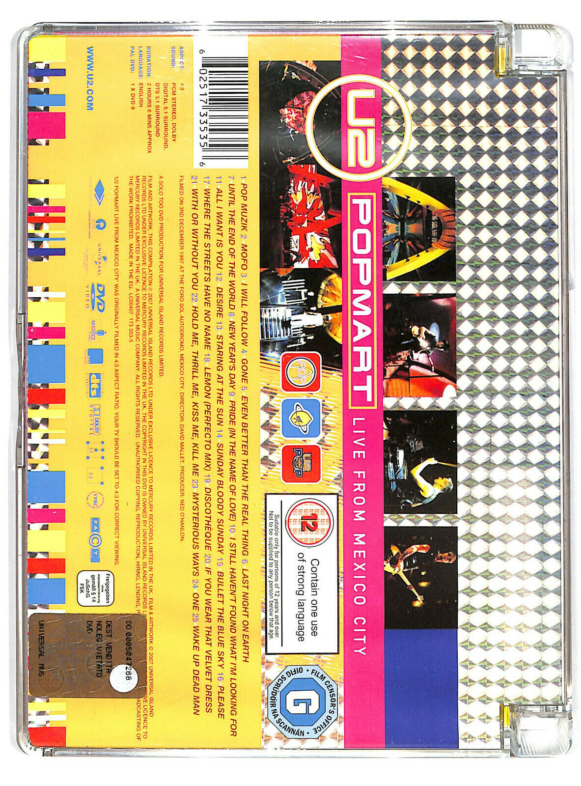 EBOND U2 - Popmart Live From Mexico City Super Jewel Box DVD DB811313
