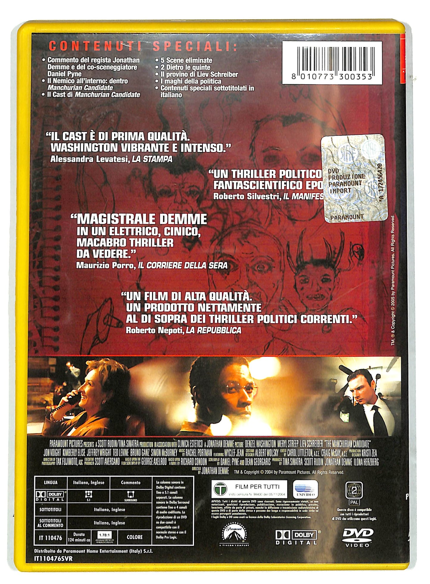 EBOND The Manchurian Candidate NOLEGGIO DVD DB811524