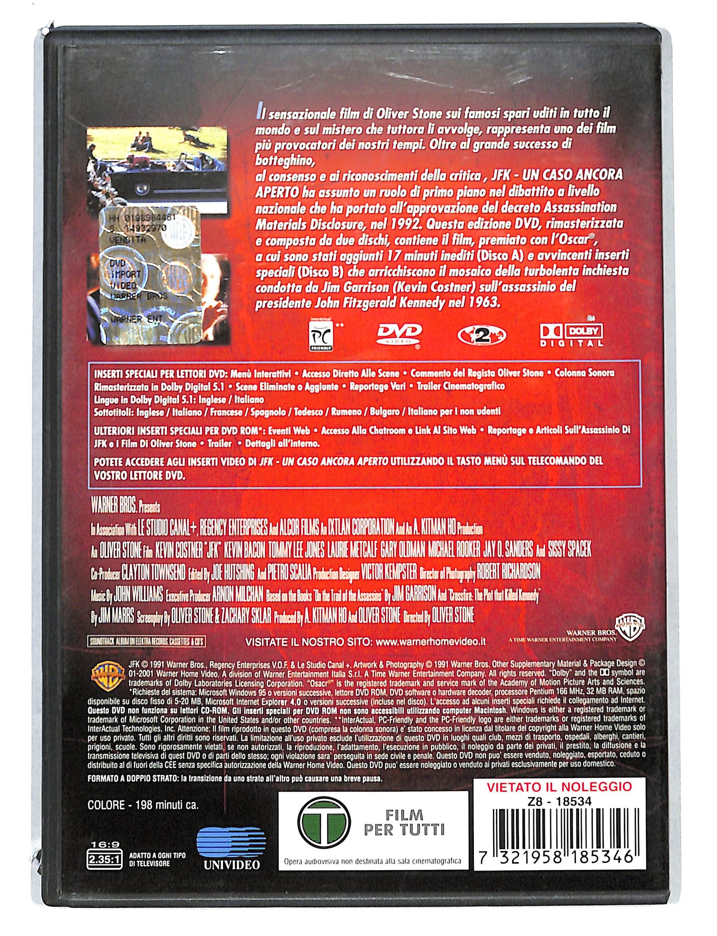 EBOND JFK - Un caso ancora aperto DVD DB811903