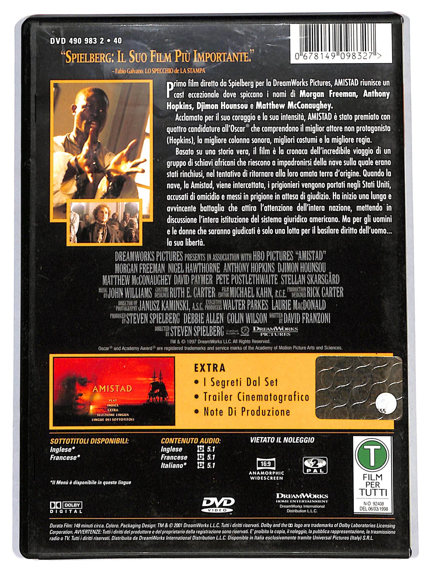 EBOND Amistad DVD DB811908