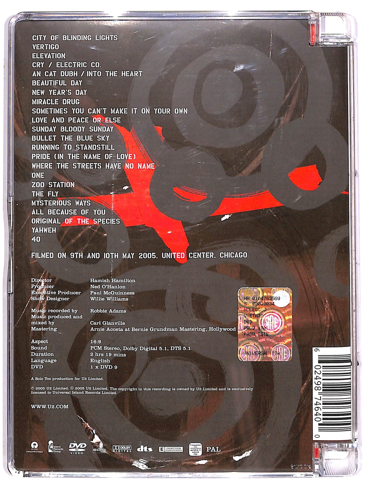 EBOND Vertigo 2005//U2 Live From Chicago SJB DVD DB811914