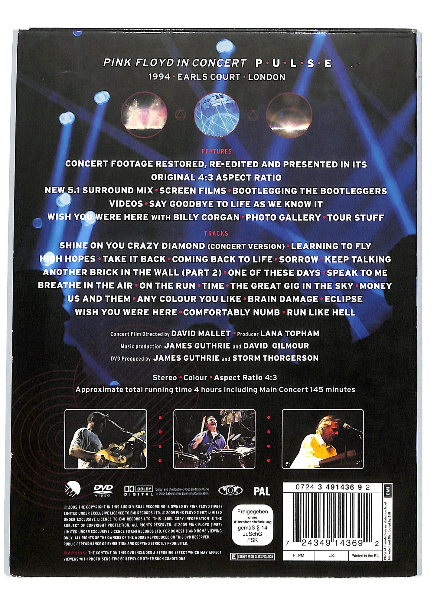 EBOND pink floyd - pulse DVD DB811918