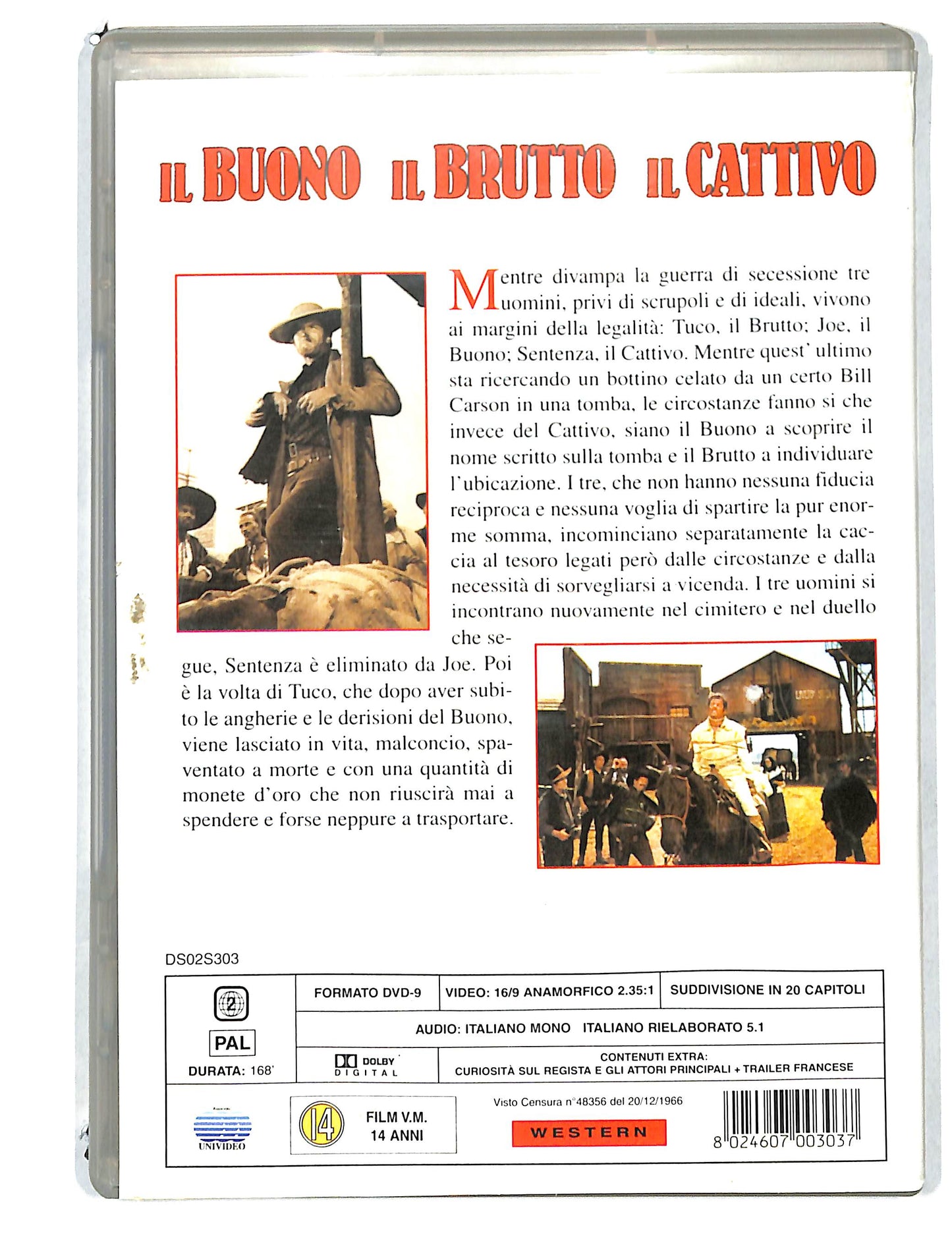 EBOND Il buono Il brutto Il cattivo DVD DB811919