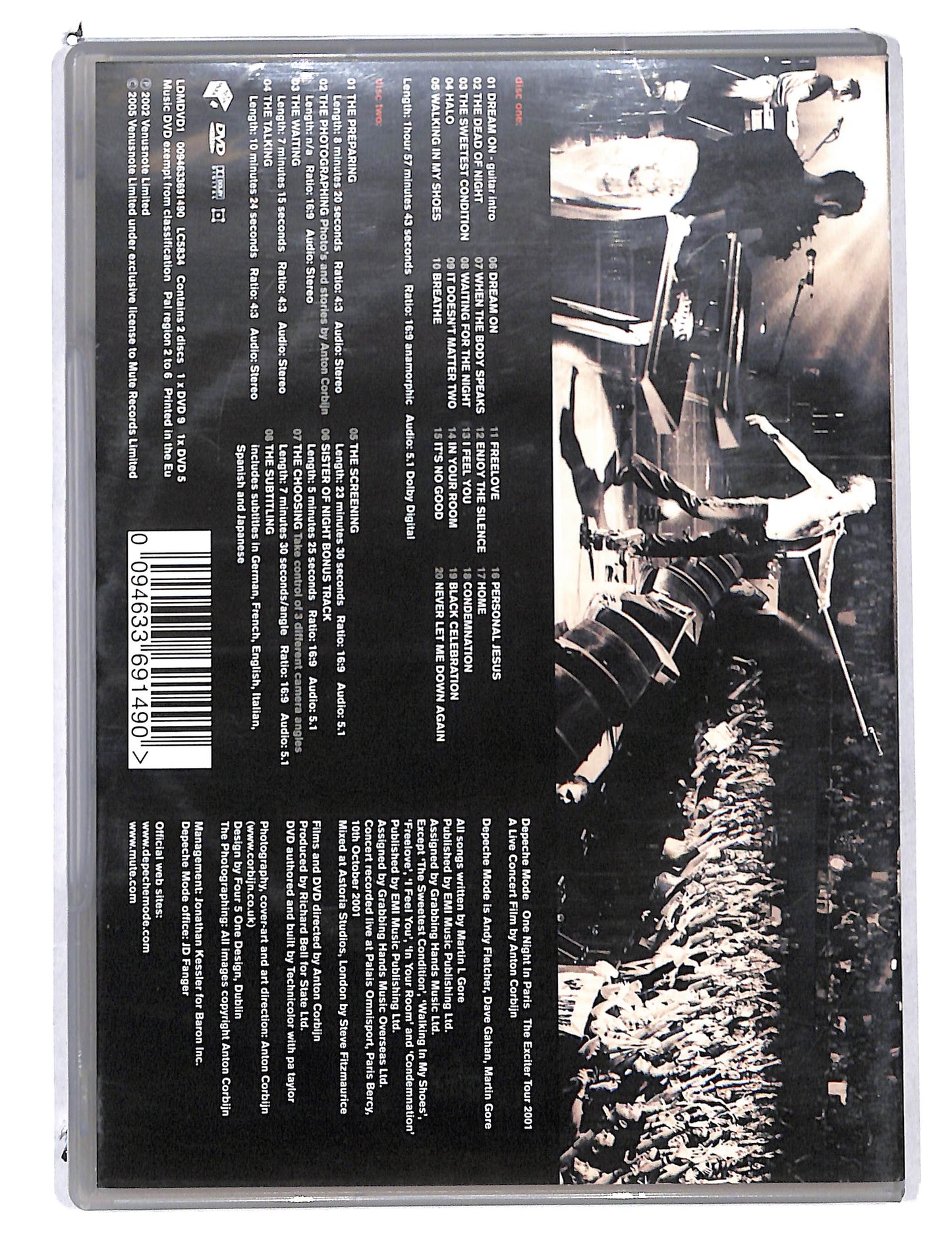 EBOND Depeche Mode - One Night In Paris, The Exciter Tour 2001 DVD DB811935