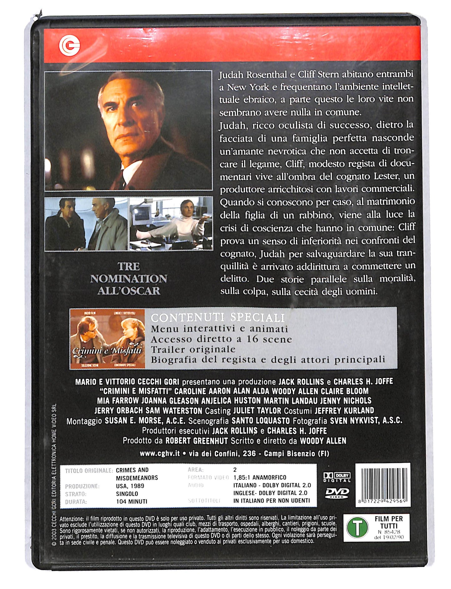 EBOND Crimini e misfatti DVD DB811940