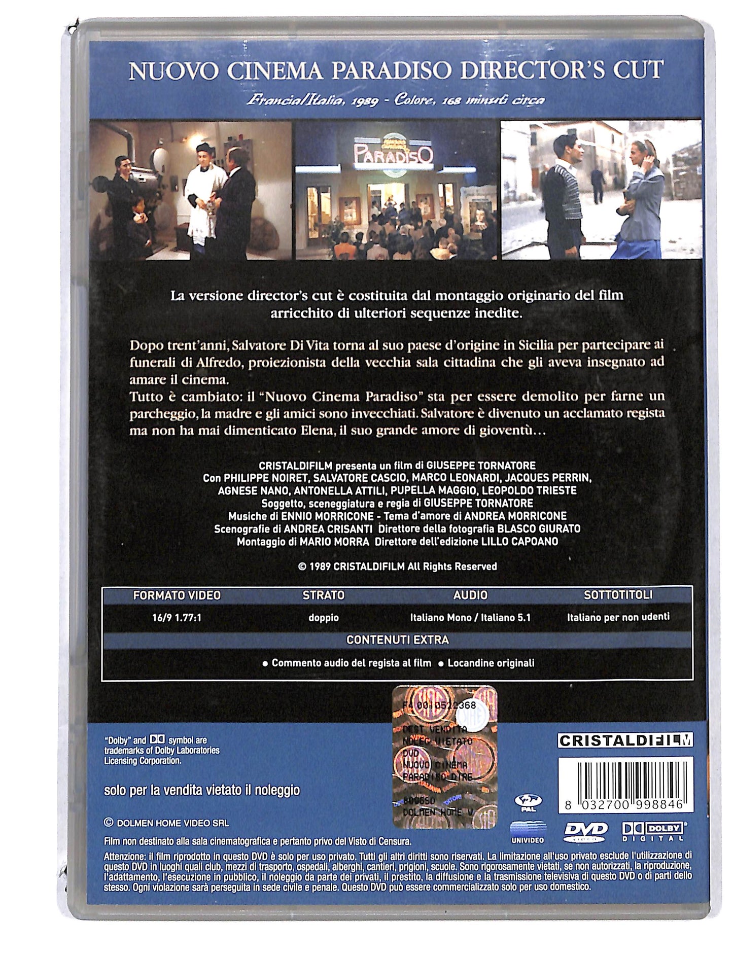 EBOND Nuovo cinema paradiso - director's cut DVD DB811952