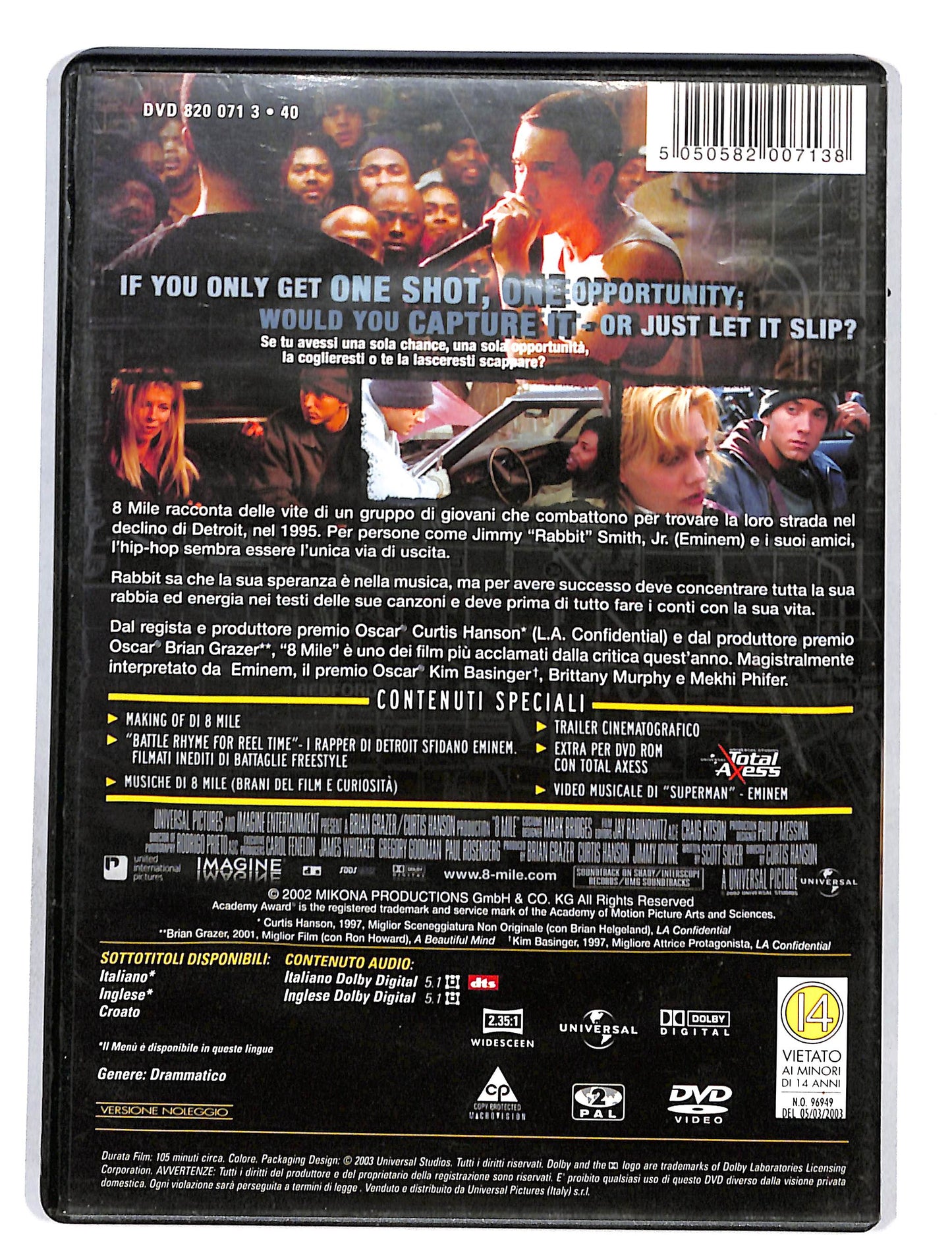 EBOND 8 MILE NOLEGGIO DVD DB812306