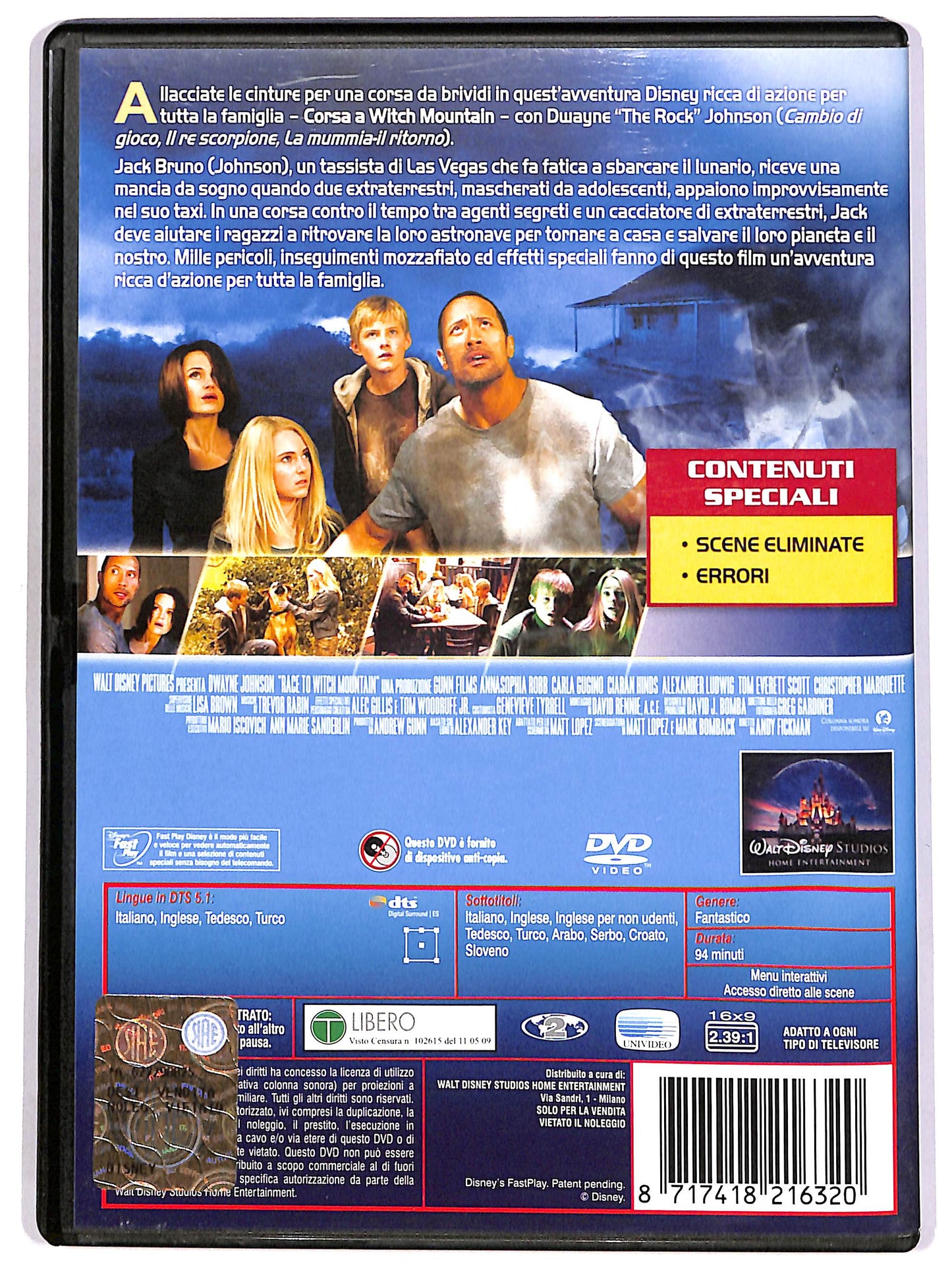 EBOND Corsa a Witch Mountain NOLEGGIO DVD DB812338