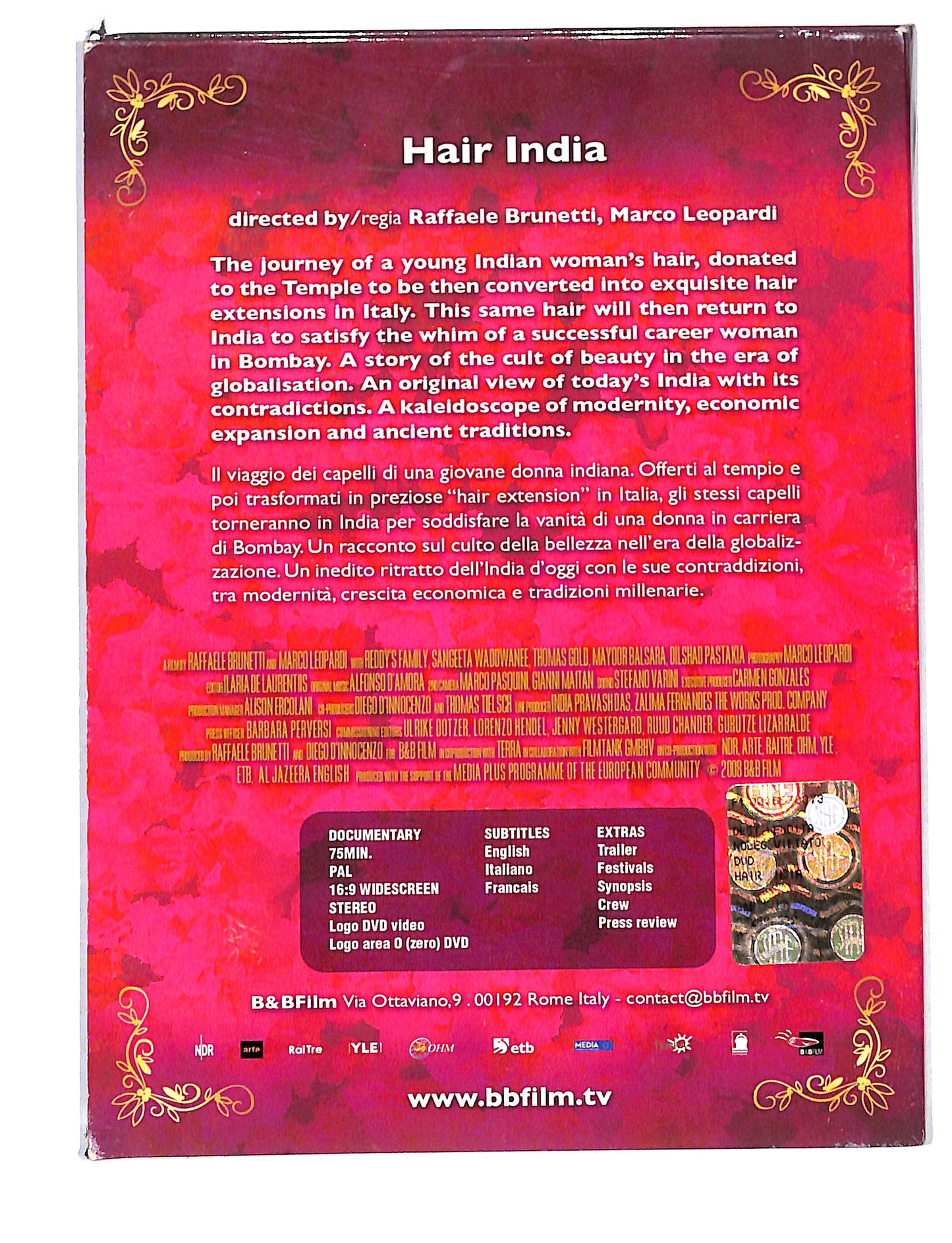 EBOND Hair India EDITORIALE DIGIPACK DVD DB812701