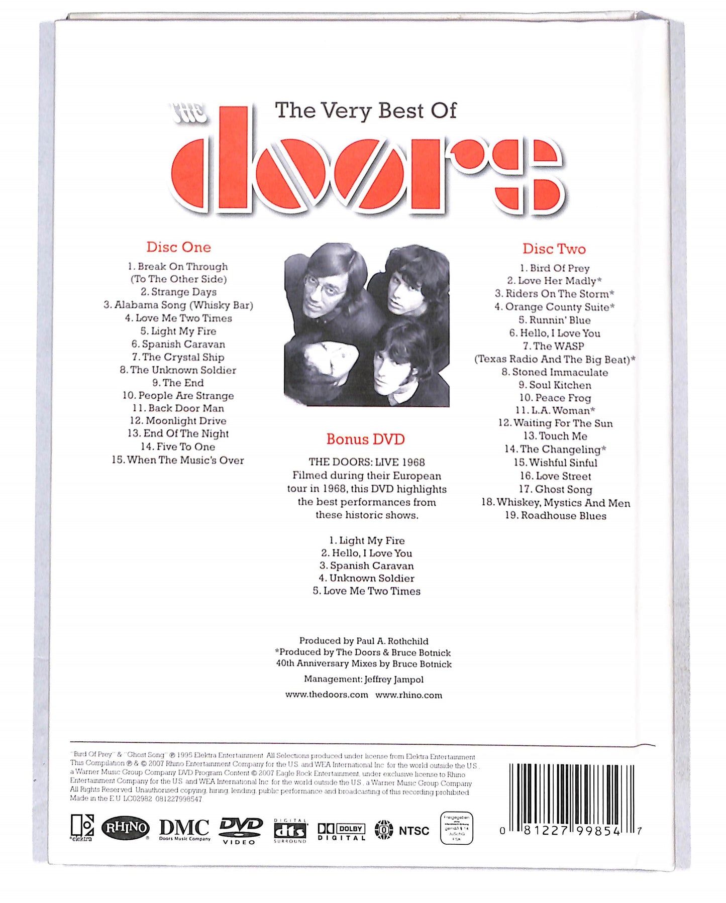 EBOND The Doors - The Very Best Of The Doors DVD DB812718