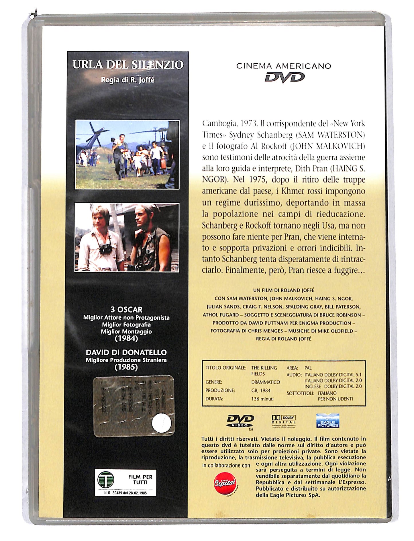 EBOND Urla del silenzio EDITORIALE DVD DB812722