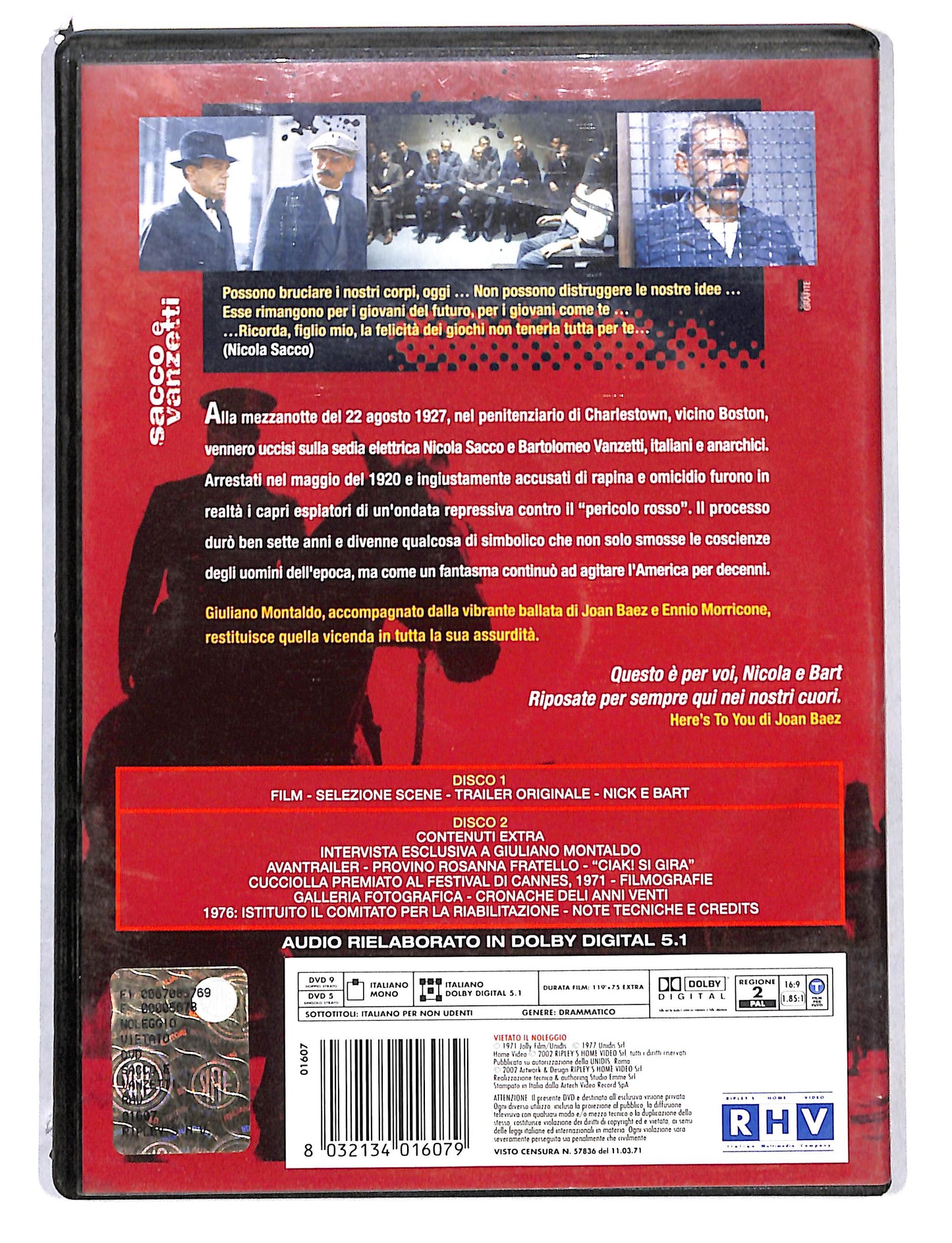 EBOND Sacco e Vanzetti Edizione Speciale DVD DB812725