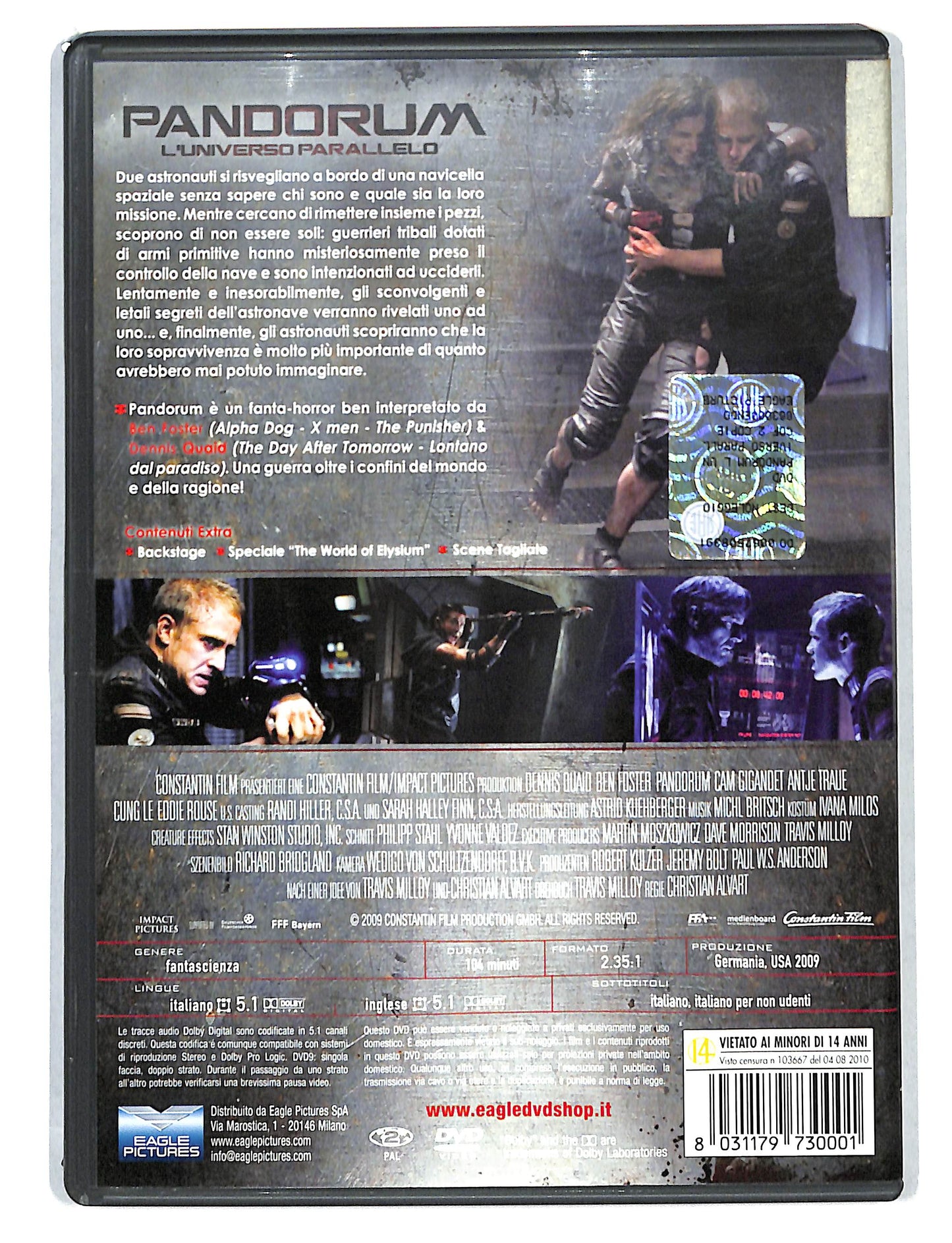 EBOND Pandorum - L'Universo Parallelo NOLEGGIO DVD DB812745