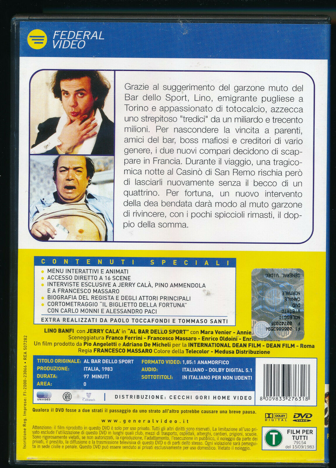 EBOND Al Bar Dello Sport NOLEGGIO DVD DB813627