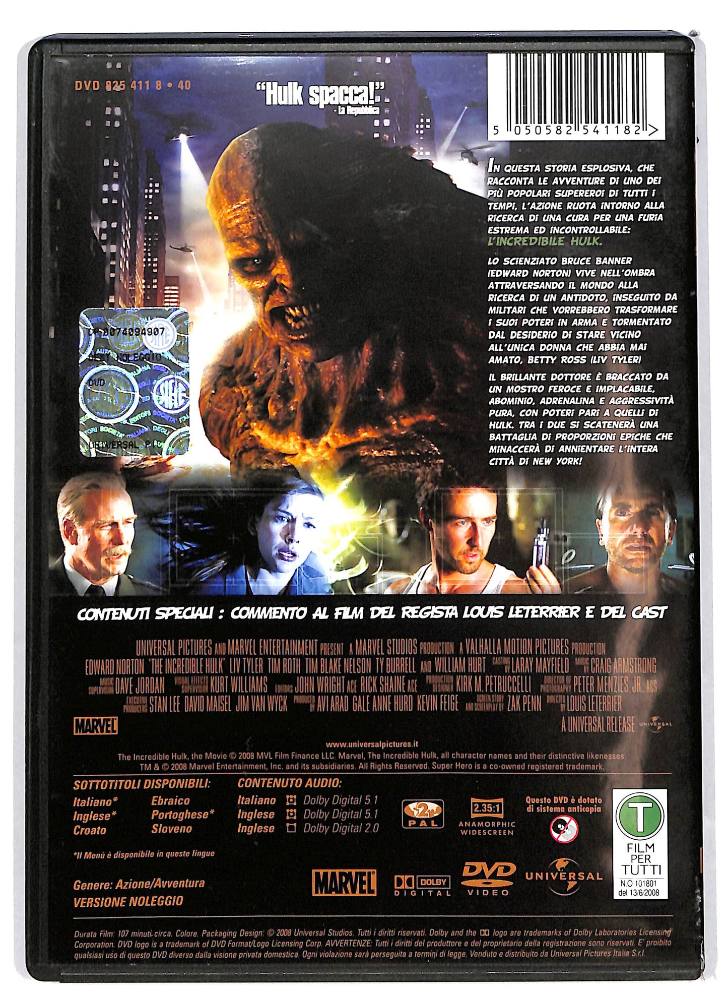 EBOND L'incredibile Hulk NOLEGGIO DVD DB813819