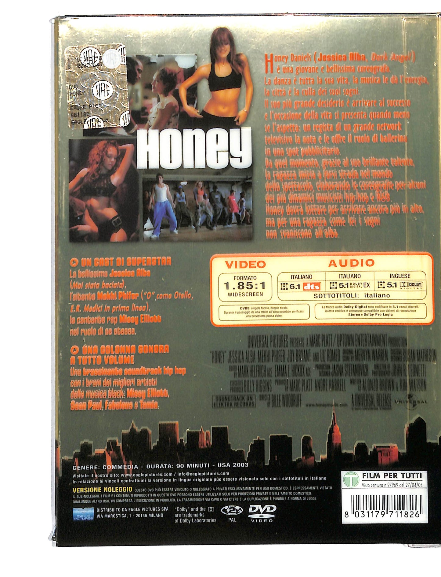 EBOND Honey DIGIPACK NOLEGGIO DVD DB813820