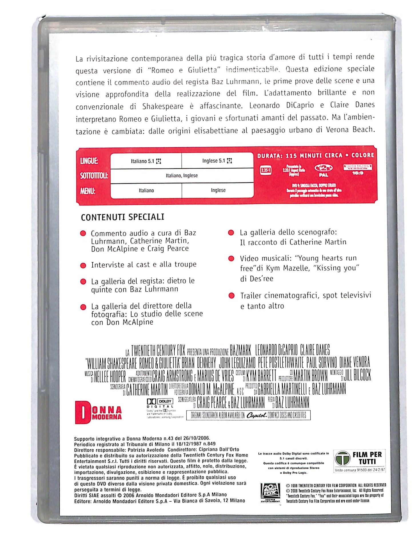 EBOND Shakespeare i capolavori - Romeo & Giulietta EDITORIALE DVD DB813862