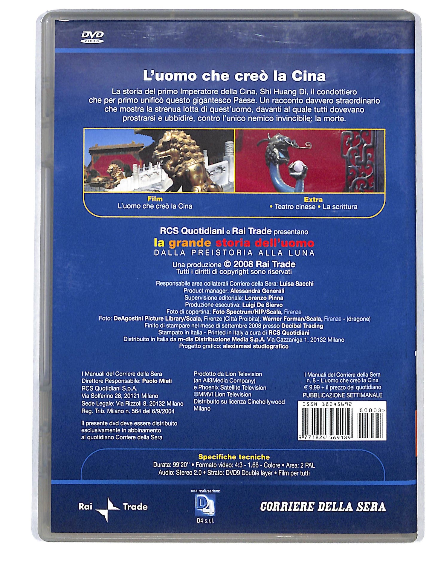 EBOND La grande storia dell'uomo - L'uomo che creo la Cina vol.8 DVD DB813863