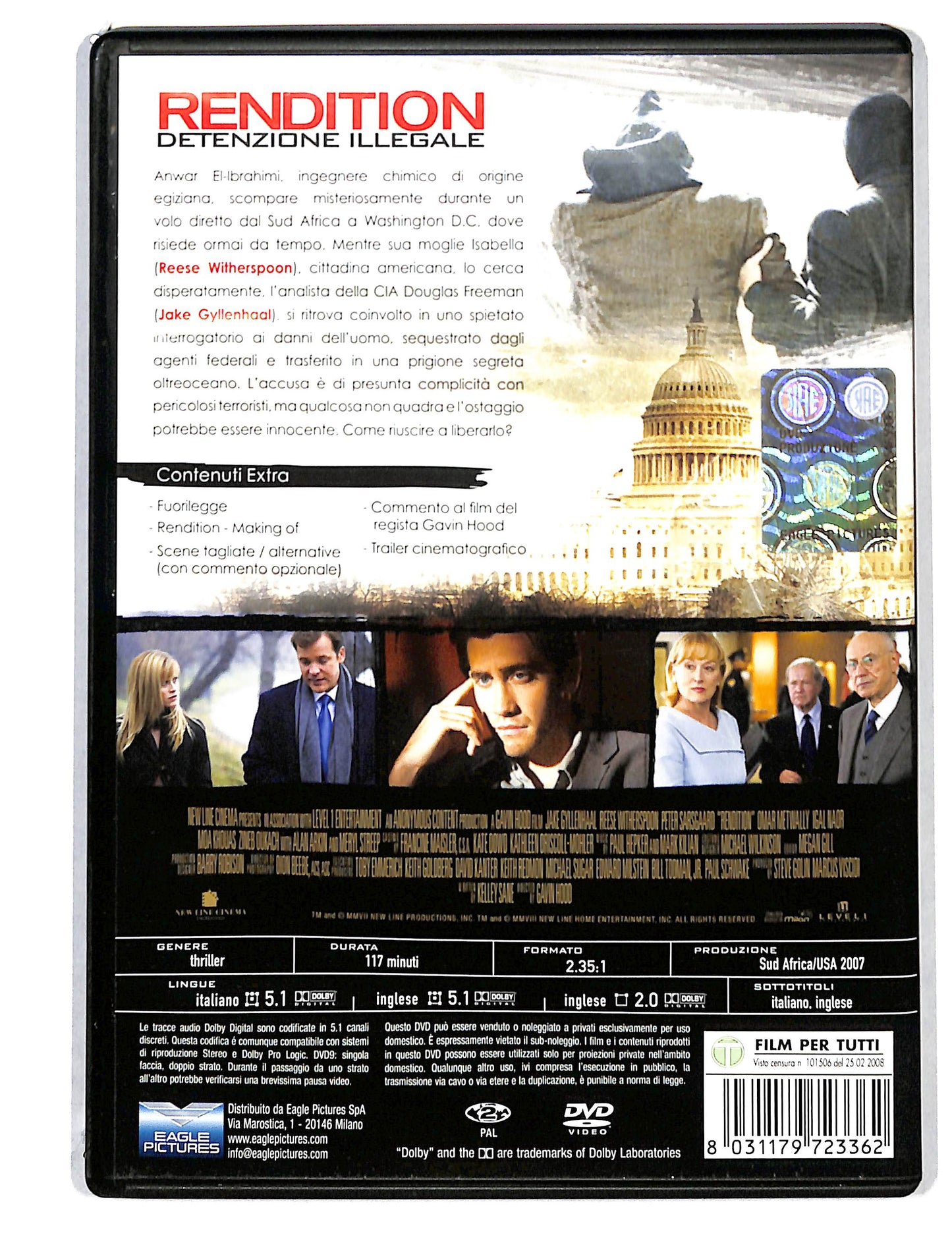 EBOND Rendition Detenzione illegale NOLEGGIO DVD DB814307
