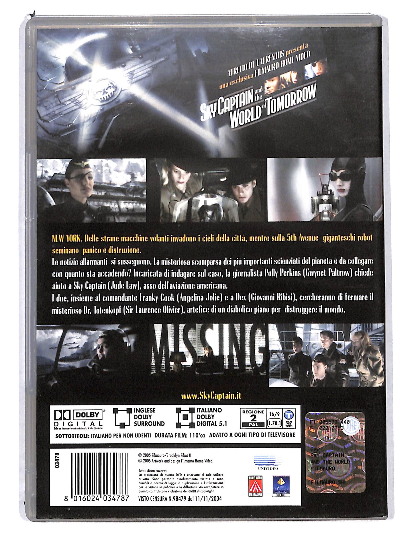 EBOND Sky Captain and the world of tomorrow NOLEGGIO DVD DB814320