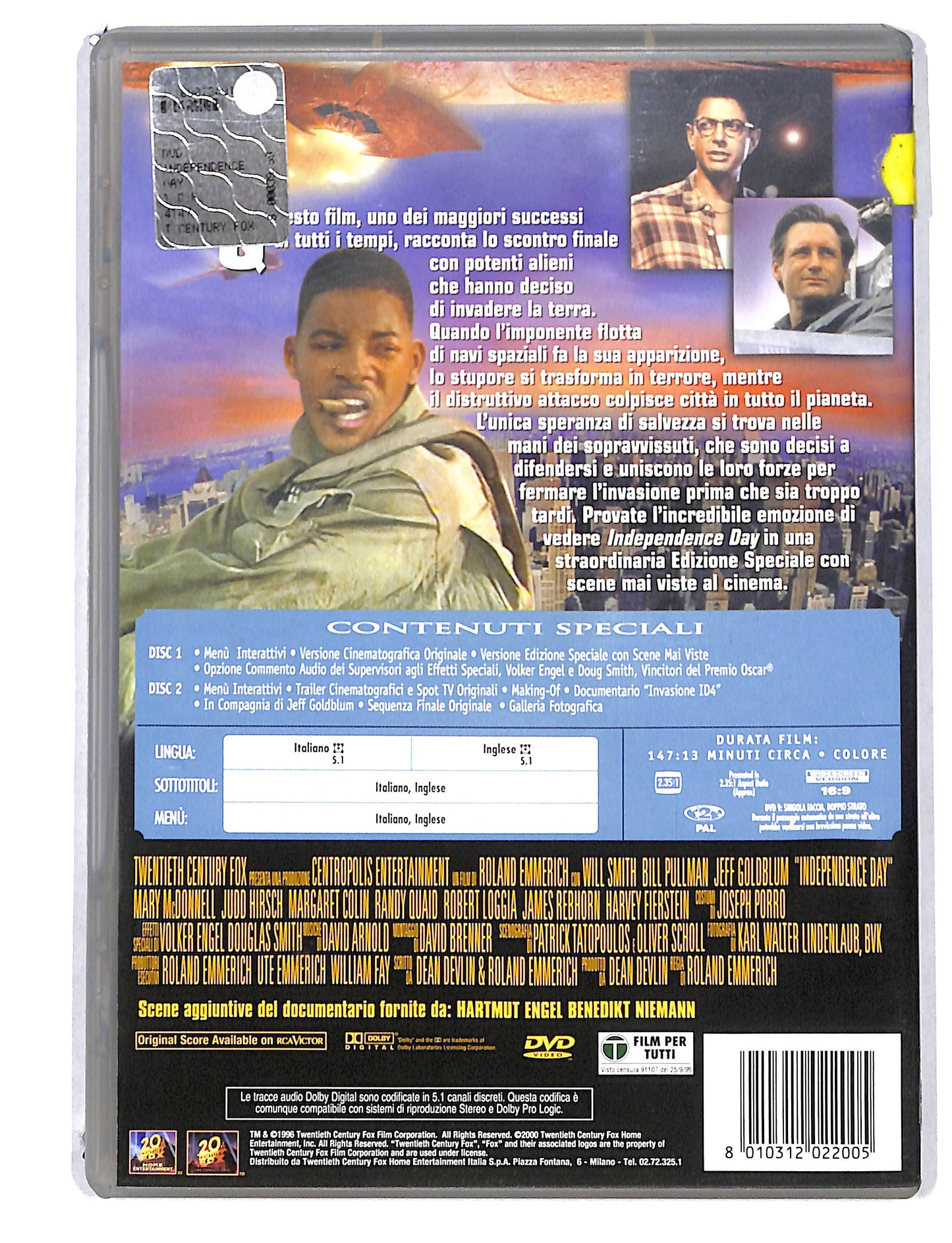 EBOND Independence Day - 2 dischi NOLEGGIO DVD DB814341
