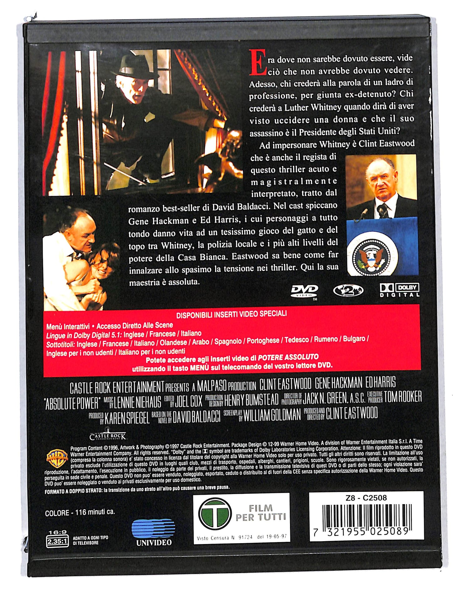 EBOND Potere Assoluto NOLEGGIO SNAPPER DVD DB814350
