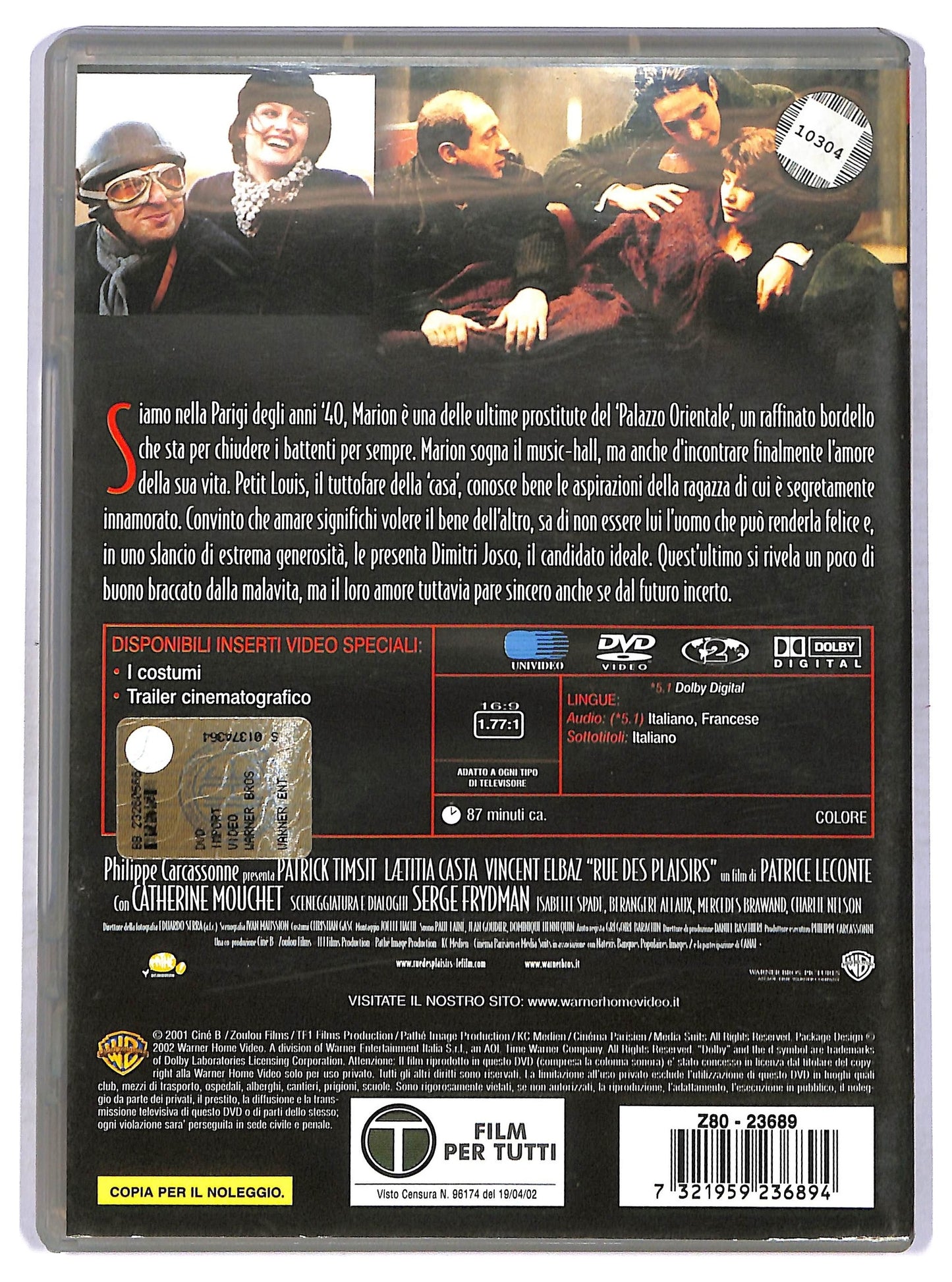 EBOND Rue Des Plaisirs NOLEGGIO DVD DB814355