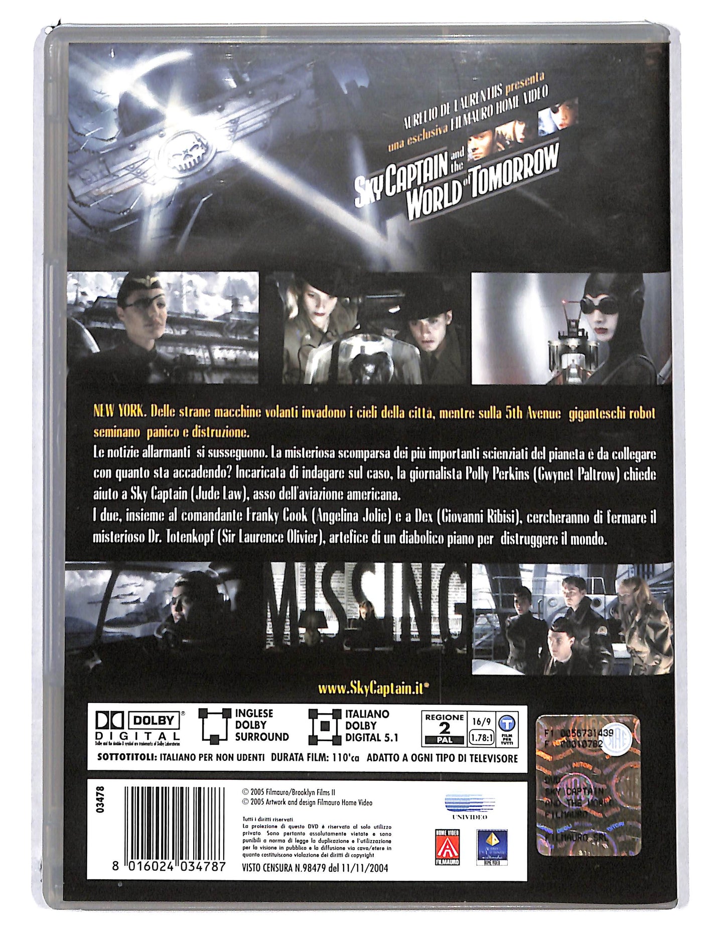 EBOND Sky Captain and the world of tomorrow NOLEGGIO DVD DB814410