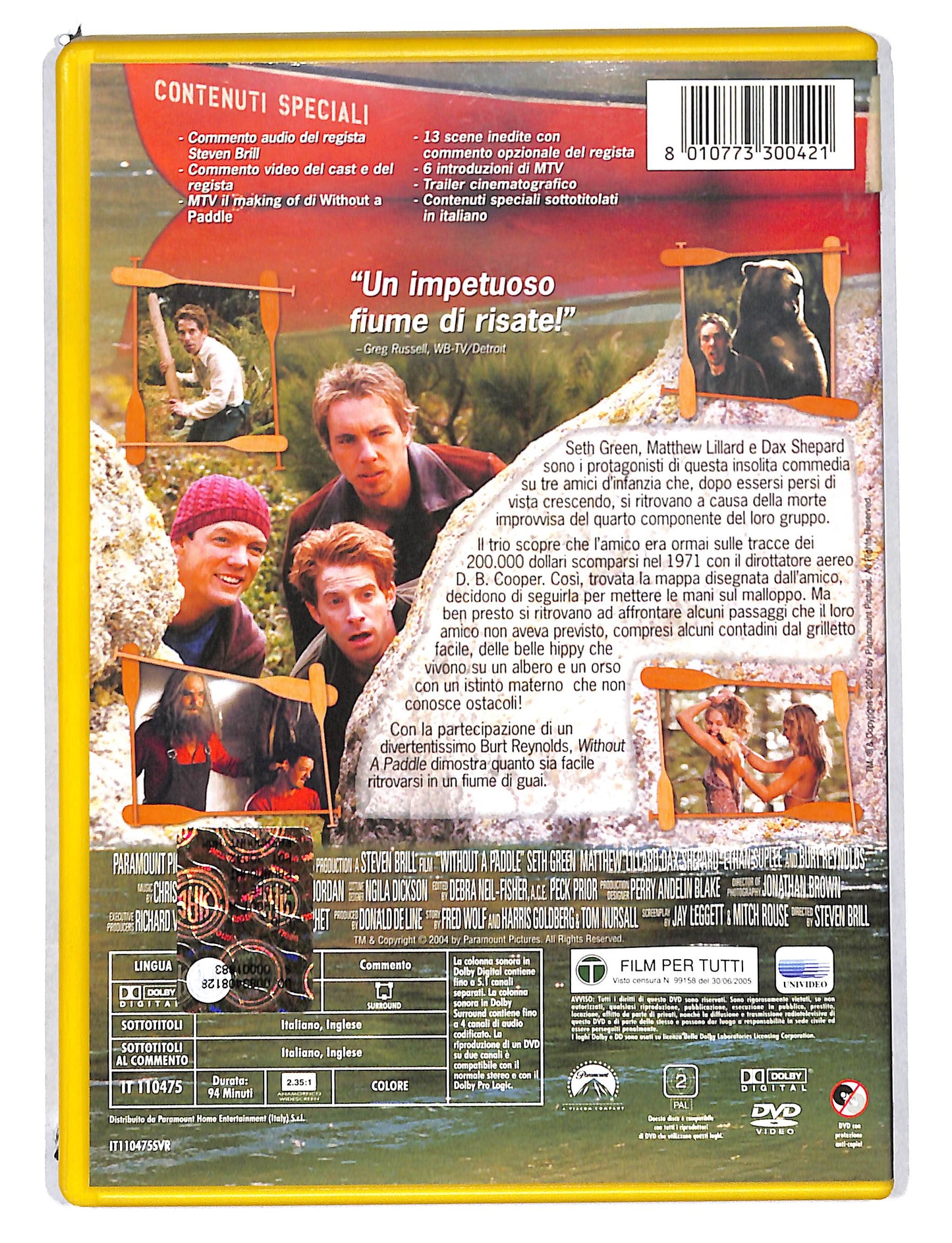 EBOND Without a Paddle Un tranquillo week-end di vacanza NOLEGGIO DVD DB814411