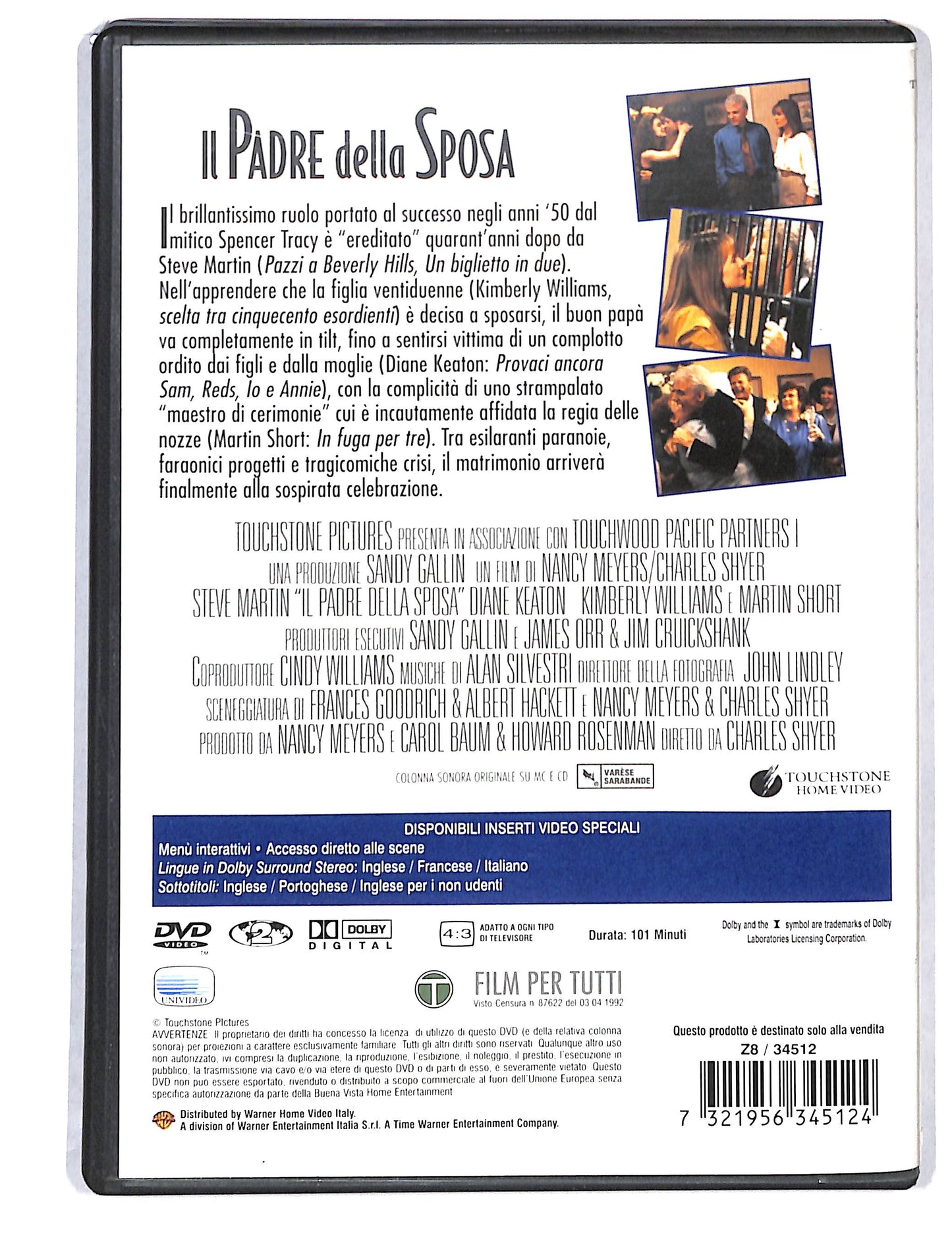 EBOND IL Padre Della Sposa NOLEGGIO DVD DB814418