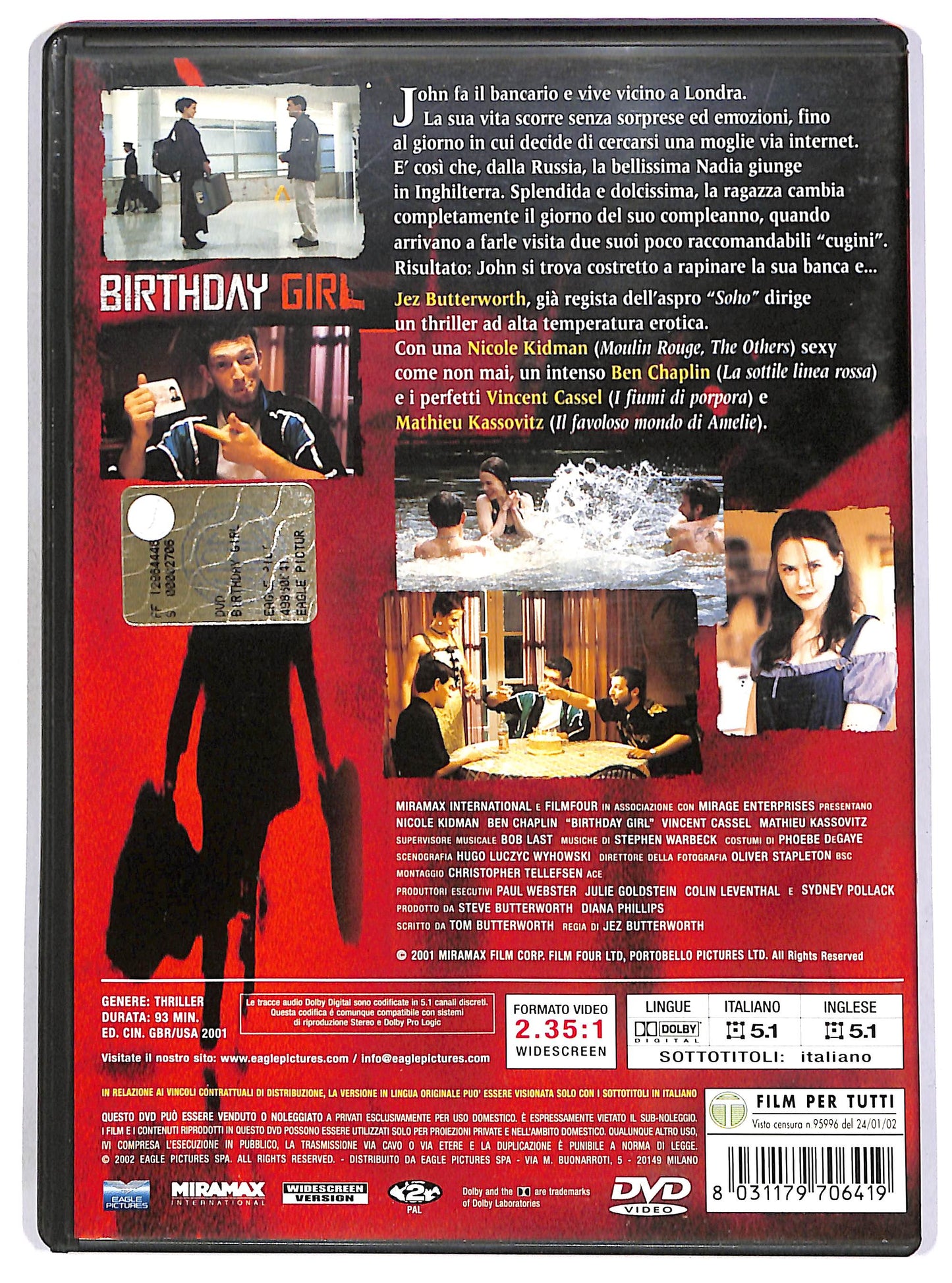 EBOND Birthday Girl NOLEGGIO DVD DB814428