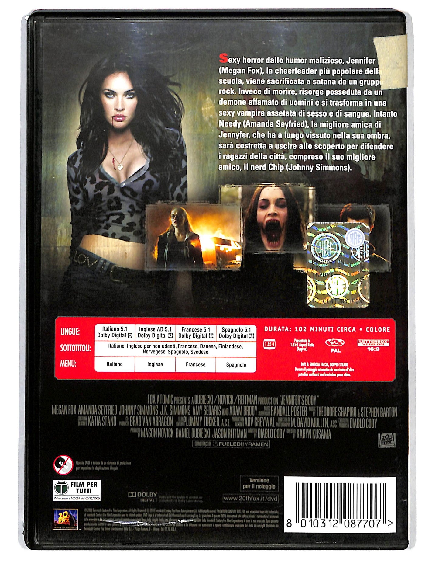 EBOND Jennifer's Body NOLEGGIO DVD DB814460