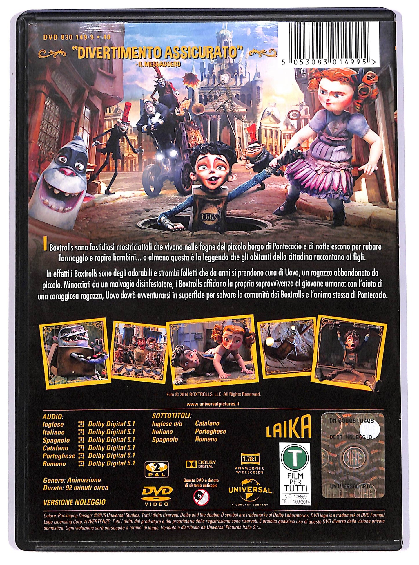 EBOND Boxtrolls - Le scatole magiche Noleggio DVD DB814623