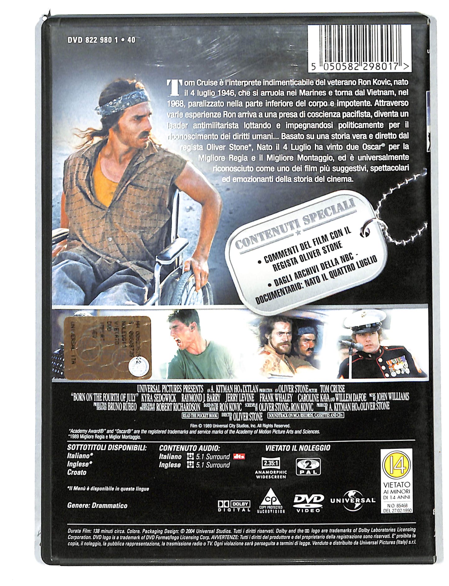 EBOND Nato il quattro Luglio DVD DB814744