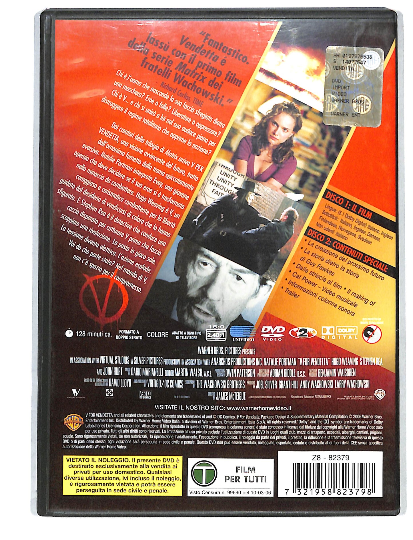 EBOND V Per Vendetta EDIZIONE SPECIALE ( 2 dischi) DVD DB814754