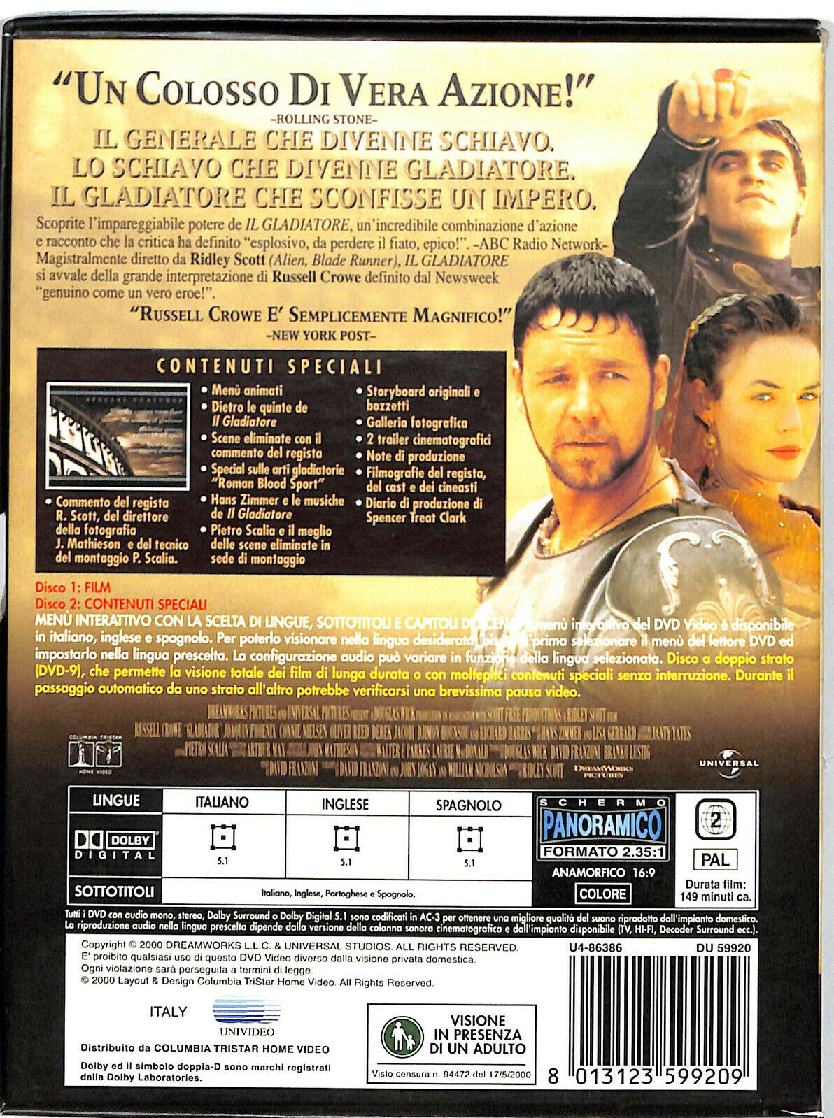 EBOND Il Gladiatore Collector's Edition DVD DB814757