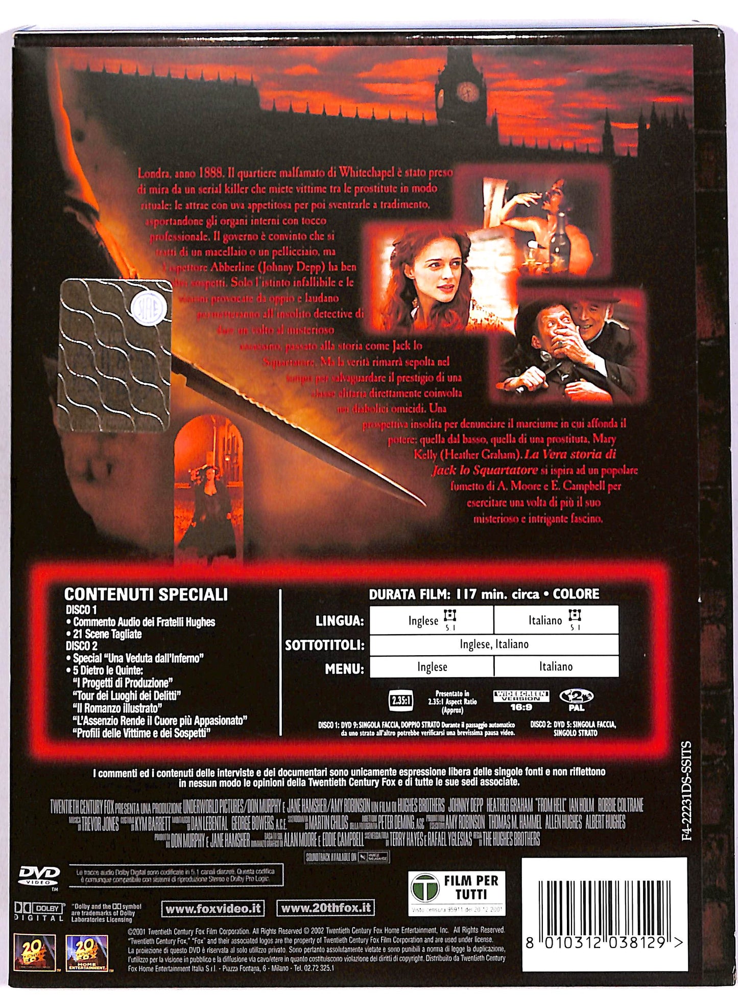 EBOND La vera storia di Jack lo squartatore (2 dischi) DIGIPACK DVD DB815338