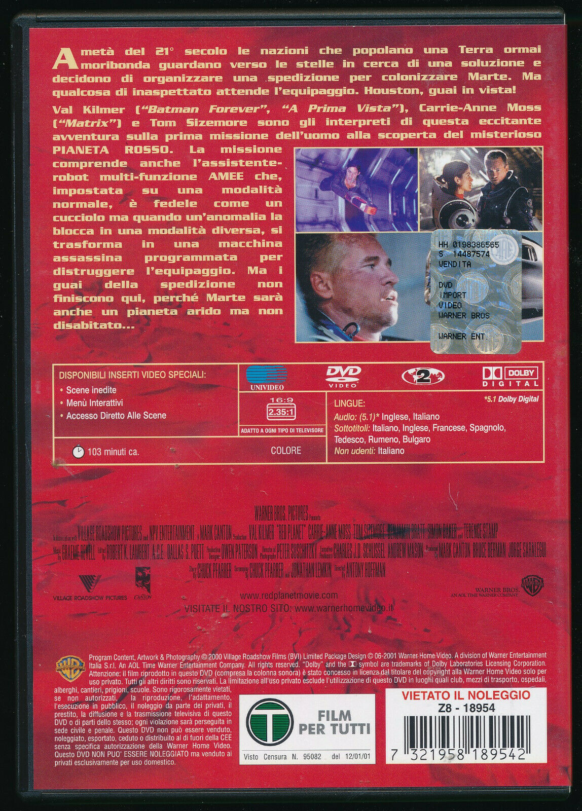 EBOND Pianeta Rosso NOLEGGIO DVD DB979412
