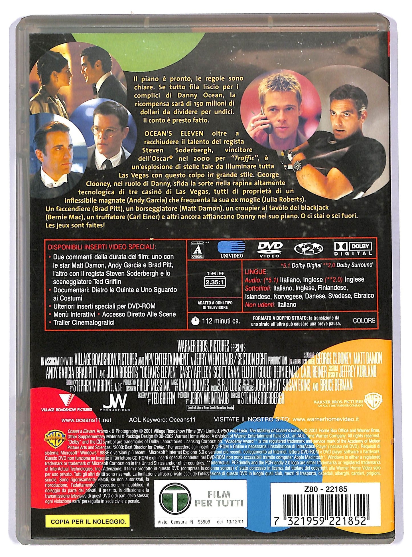 EBOND Ocean's eleven NOLEGGIO DVD DB979415