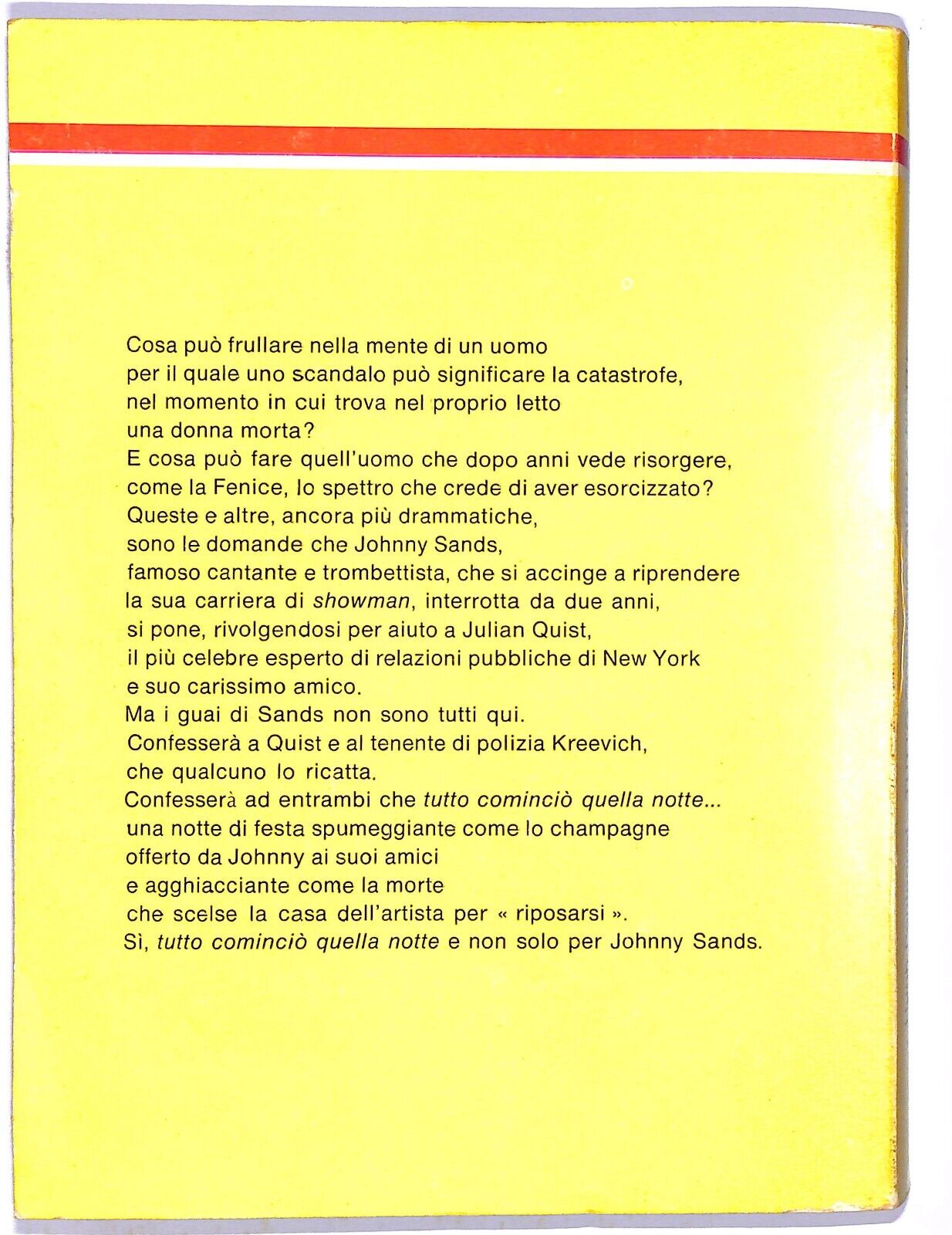 EBOND Il Giallo Mondadori Tutto Comincio Quella Notte Libro LI003131