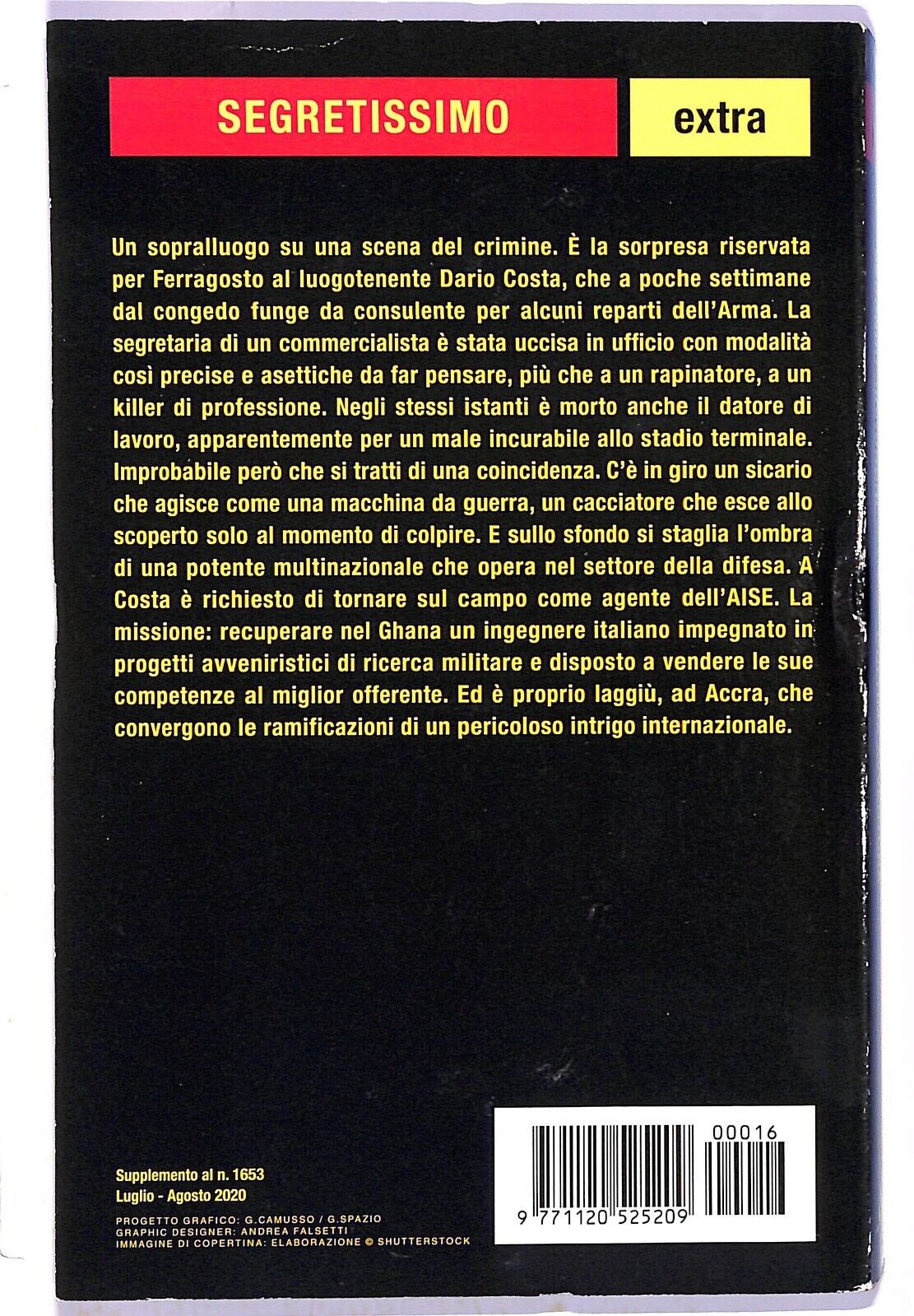 EBOND Segretissimo Extra Costa L'ultima Avventura Libro LI003170