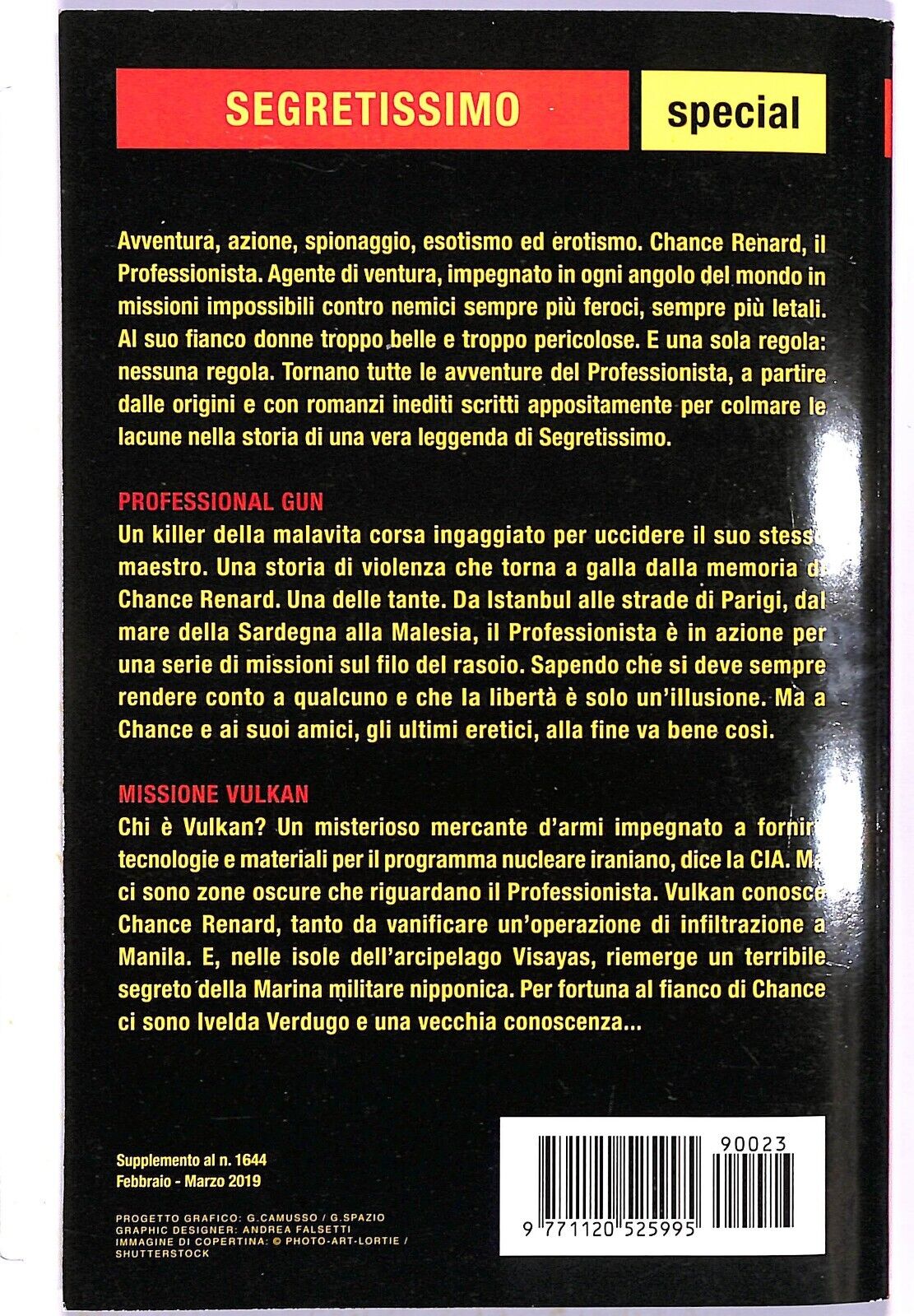 EBOND Segretissimo Stefhen Gunn Il Professionista Story Professional Gun Missione Vulkan Libro LI003200
