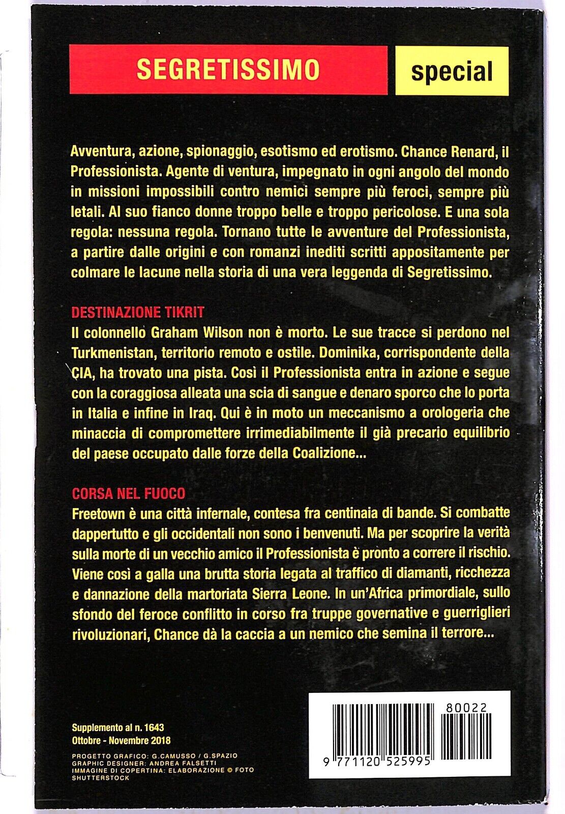 EBOND Segretissimo Il Professionista story - Destinazione Tikrit - Corsa nel fuoco Libro LI003203