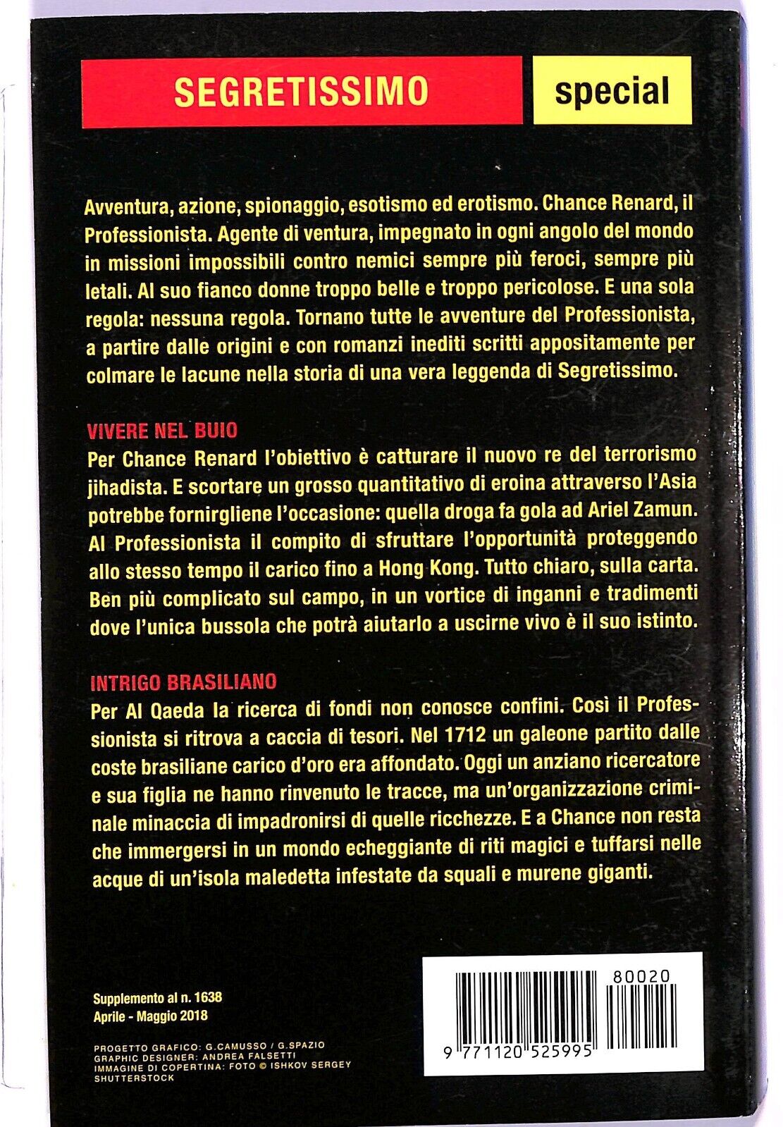 EBOND Segretissimo Special 20 Il Professionista Vivere Nel Buio Libro LI003253
