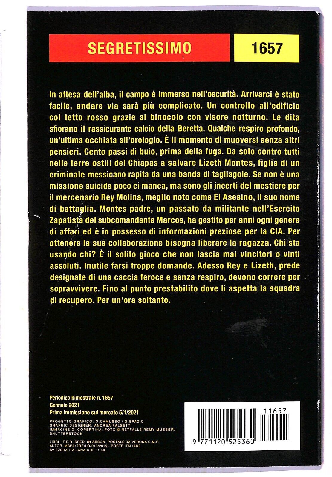 EBOND Segretissimo 1657 Rey Molina El Asesino un'ora per non morire Libro LI003352