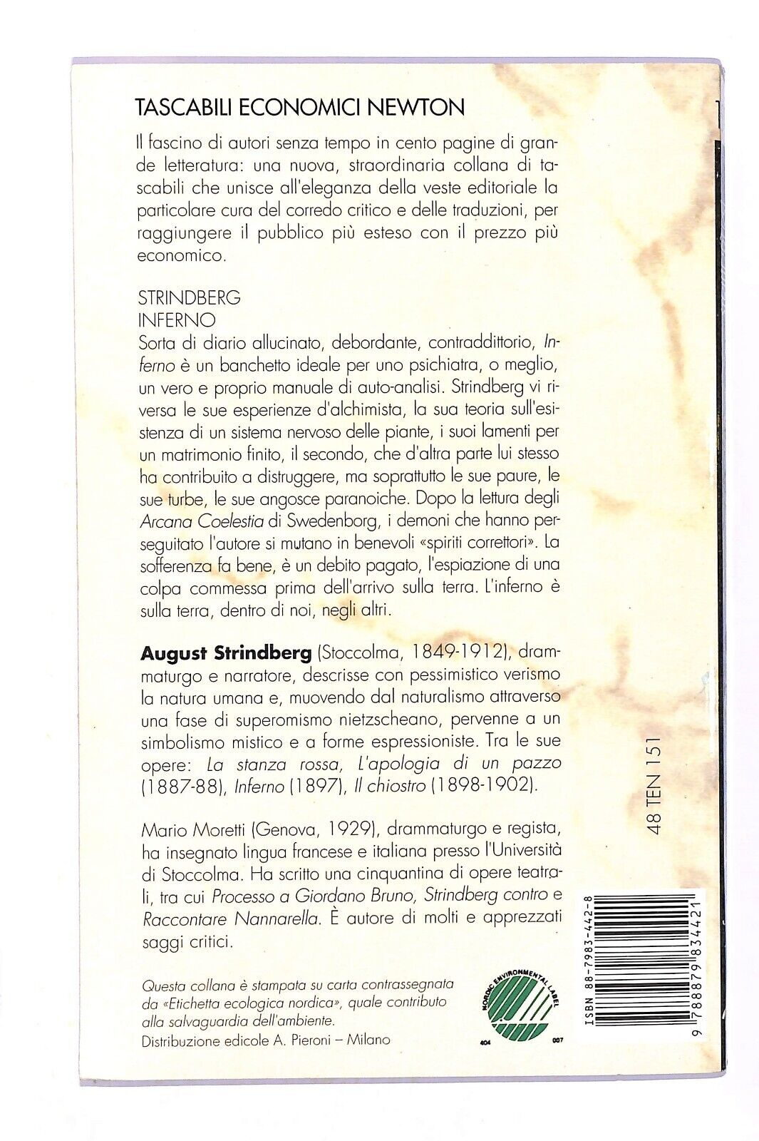 EBOND Strindberg Inferno Libro LI003466