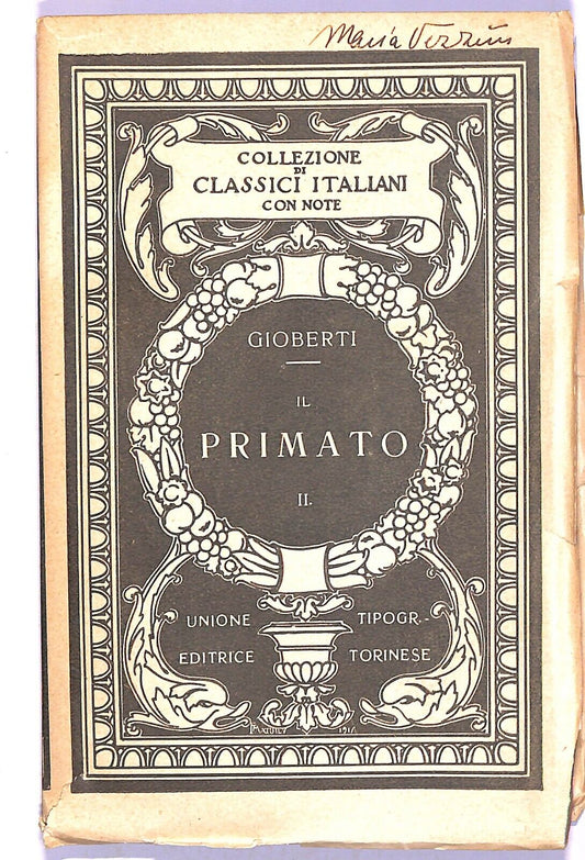 EBOND Collezione Di Classici Italiani Gioberti Il Primato Vol.ii Libro LI003870
